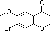4'-溴-2',5'-二甲氧基苯乙酮分子结构 (CAS 90841-64-8)