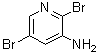 2,5-Dibromo-3-pyridinamine molecular structure (CAS 90902-84-4)