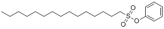 Phenyl 1-pentadecanesulfonate molecular structure (CAS 91082-17-6)