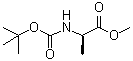 N-(tert-Butoxycarbonyl)-D-alanine methyl ester molecular structure (CAS 91103-47-8)