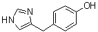 4-[(1H-Imidazol-4-yl)methyl]phenol molecular structure (CAS 911701-06-9)