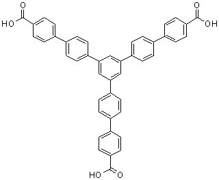 1,3,5-Tris(4'-carboxy[1,1'-biphenyl]-4-yl)benzene molecular structure (CAS 911818-75-2)