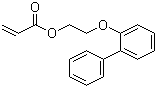 结构式 CAS# 91442-24-9, 邻苯基苯氧乙基丙烯酸酯; 2-丙烯酸 2-([1,1'-联苯]-2-氧基)乙酯