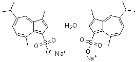 3,8-Dimethyl-5-(1-methylethyl)-1-azulenesulfonic acid sodium salt hydrate (2:2:1) molecular structure (CAS 916445-22-2)