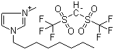 1-Octyl-3-methyl-1H-imidazolium bis[(trifluoromethyl)sulfonyl]methane salt molecular structure (CAS 916729-96-9)