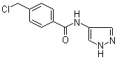 结构式 CAS# 916791-22-5, 4-(氯甲基)-N-1H-吡唑-4-基苯甲酰胺