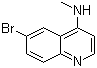 结构式 CAS# 916812-31-2, 6-溴-N-甲基-4-氨基喹啉