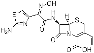 Cefdinir molecular structure (CAS 91832-40-5)