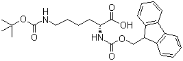 FMOC-D-Lys(BOC)-OH molecular structure (CAS 92122-45-7)