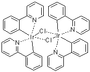structure of CAS# 92220-65-0, Dichlorotetrakis(2-(2-pyridinyl)phenyl)diiridium(III)