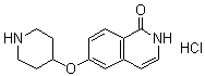 结构式 CAS# 923262-96-8, 6-(4-哌啶基氧基)-1(2H)-异喹啉酮盐酸盐