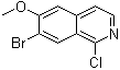 结构式 CAS# 924271-35-2, 7-溴-1-氯-6-甲氧基异喹啉