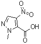 结构式 CAS# 92534-69-5, 1-甲基-4-硝基-1H-吡唑-5-羧酸