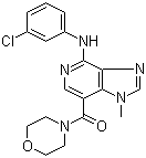[4-[(3-Chlorophenyl)amino]-1-methyl-1H-imidazo[4,5-c]pyridin-7-yl]-4-morpholinylmethanone molecular structure (CAS 925427-08-3)
