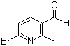 结构式 CAS# 926293-55-2, 6-溴-2-甲基吡啶-3-甲醛