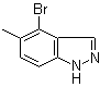 结构式 CAS# 926922-40-9, 4-溴-5-甲基-1H-吲唑