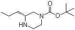 结构式 CAS# 928025-57-4, (3R)-3-丙基-1-哌嗪甲酸叔丁酯