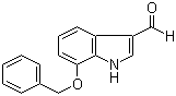 7-Benzyloxyindole-3-carbaldehyde molecular structure (CAS 92855-65-7)