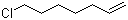 structure of CAS# 929-21-5, 7-Chloro-1-heptene