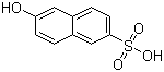 结构式 CAS# 93-01-6, 2-萘酚-6-磺酸; 薛佛氏酸