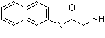 2-Mercapto-N-(2-naphthyl)acetamide molecular structure (CAS 93-42-5)