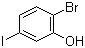 结构式 CAS# 932372-99-1, 2-溴-5-碘苯酚