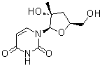 3'-Deoxy-2'-C-methyluridine molecular structure (CAS 934014-19-4)