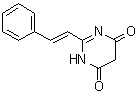 2-[(1E)-2-Phenylethenyl]-4,6(1H,5H)-pyrimidinedione molecular structure (CAS 934355-24-5)