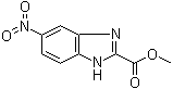结构式 CAS# 93521-65-4, 5-硝基-1H-苯并咪唑-2-羧酸甲酯