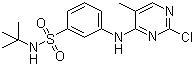 3-[(2-Chloro-5-methyl-4-pyrimidinyl)amino]-N-(tert-butyl)benzenesulfonamide molecular structure (CAS 936092-53-4)