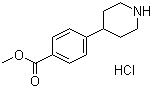 结构式 CAS# 936130-82-4, 4-(4-哌啶基)苯甲酸甲酯盐酸盐
