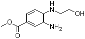 Methyl 3-amino-4-((2-hydroxyethyl)amino)benzoate molecular structure (CAS 936348-52-6)