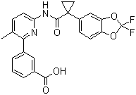 VX 809分子结构 (CAS 936727-05-8)