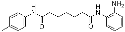 structure of CAS# 937039-45-7, N1-(2-Aminophenyl)-N7-(4-methylphenyl)heptanediamide;RGFA 8