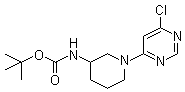 N-[1-(6-Chloro-4-pyrimidinyl)-3-piperidinyl]carbamic acid tert-butyl ester molecular structure (CAS 939986-09-1)