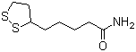 (+/-)-alpha-硫辛酰胺分子结构 (CAS 940-69-2)