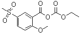 2-Methoxy-5-(methylsulfonyl)benzoic acid anhydride with ethyl hydrogen carbonate molecular structure (CAS 94134-08-4)
