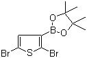 结构式 CAS# 942070-22-6, 2,5-二溴噻吩-3-硼酸频那醇酯