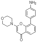 8-(4-Aminophenyl)-2-(4-morpholinyl)-4H-1-benzopyran-4-one molecular structure (CAS 942289-87-4)