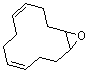 structure of CAS# 943-93-1, 13-Oxabicyclo[10.1.0]trideca-4,8-diene;1,5-Cyclododecadiene-9,10-epoxide; 9,10-Epoxy-1,5-cyclododecadiene; NSC 77113