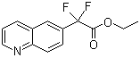 Ethyl 2,2-difluoro-2-(quinolin-6-yl)acetate molecular structure (CAS 943541-40-0)