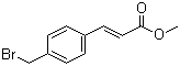 structure of CAS# 946-99-6, Methyl 3-(4-bromomethyl)cinnamate;4-Bromomethylcinnamic acid methyl ester; 3-(4-Brommethyl)-phenyl-propenoic acid methyl ester