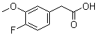 结构式 CAS# 946713-86-6, 4-氟-3-甲氧基苯乙酸
