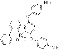 4,4'-[[2-(6-Oxido-6H-dibenz[c,e][1,2]oxaphosphorin-6-yl)-1,4-phenylene]bis(oxy)]bisbenzenamine molecular structure (CAS 947342-47-4)