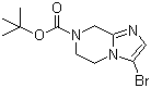 structure of CAS# 949922-61-6, tert-Butyl 3-bromo-5,6-dihydroimidazo[1,2-a]pyrazine-7(8H)-carboxylate