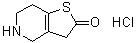 结构式 CAS# 951380-43-1, 4,5,6,7-四氢噻吩并[3,2-c]吡啶-2(3H)-酮盐酸盐
