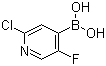 (2-Chloro-5-fluoropyridin-4-yl)boronic acid molecular structure (CAS 951677-47-7)