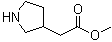 结构式 CAS# 95274-14-9, 3-吡咯烷乙酸甲酯