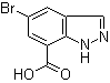 5-Bromo-1H-indazole-7-carboxylic acid molecular structure (CAS 953409-99-9)