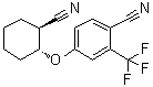 structure of CAS# 956004-50-5, 4-[(1R,2S)-2-Cyanocyclohexyloxy]-2-(trifluoromethyl)benzonitrile